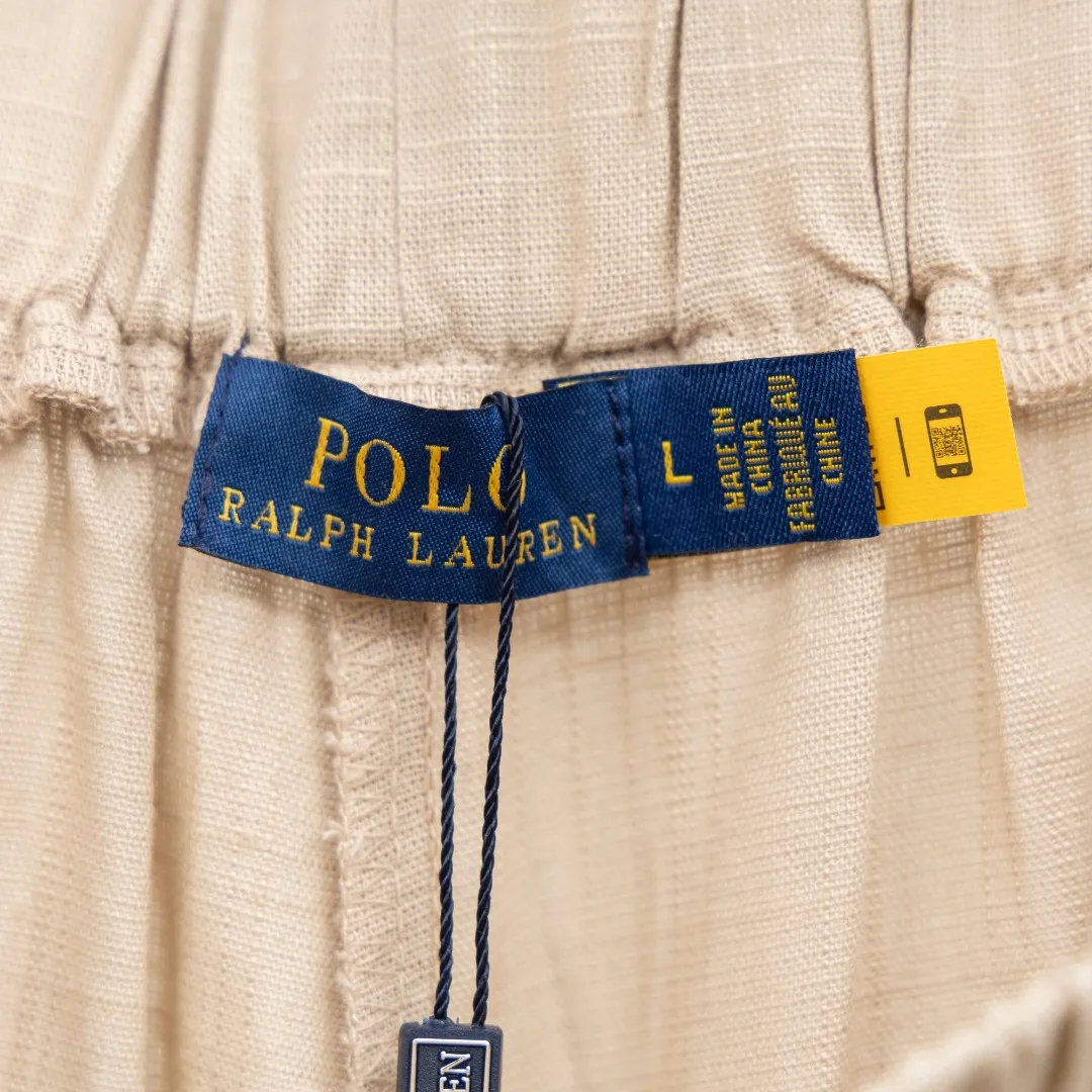 P270 top version (different currencies) You can scan the QR code to enter the official website. Style: Ralph Lauren POLO linen old money style embroidered trousers. Color: Picture color. Size: S-L. Fabric: Linen. Accessories: Full set of customized accessories. No gender distinction. Same style for men and women.